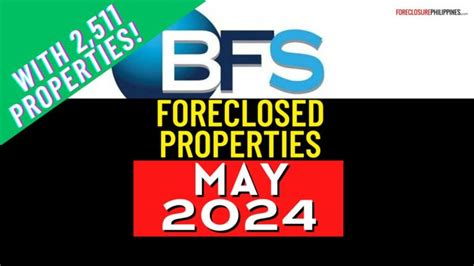 bsp list of foreclosed properties 2024 pdf|2,418 BFS Foreclosed Properties in August 2024 list for .